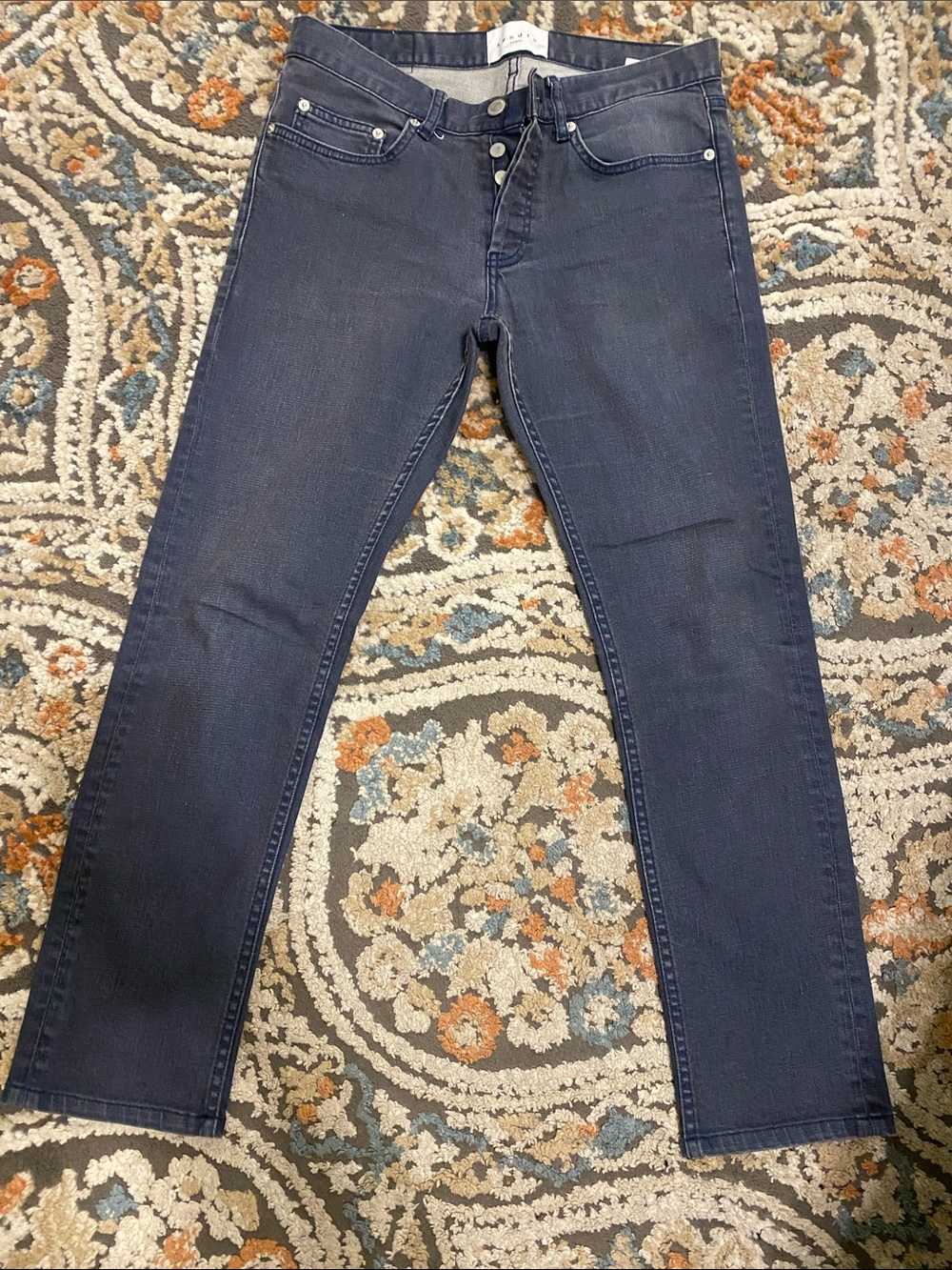 Sandro etroit Men's Skinny Jeans in Dark grey Denim